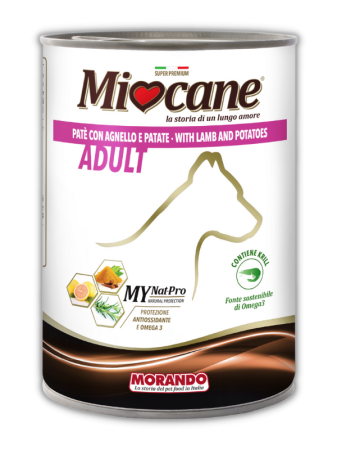MioCane консерви з ягнятком та картоплею 400 г