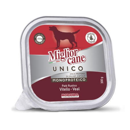 Влажный корм для собак Morando Migliorcane UNICO телятина 300 g