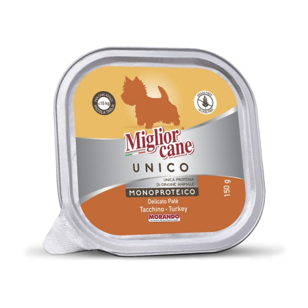 Влажный корм для собак Morando Migliorcane UNICO индейка 150 g