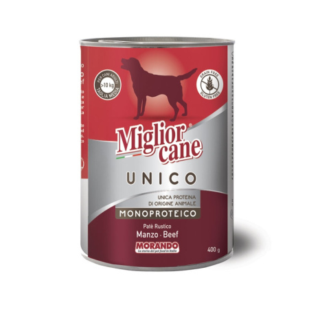 Консервы для собак Morando Migliorcane UNICO Rustic говядина 400 g