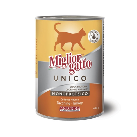 Консерви для котів Morando Migliorgatto UNICO Rustic індичка 400 g