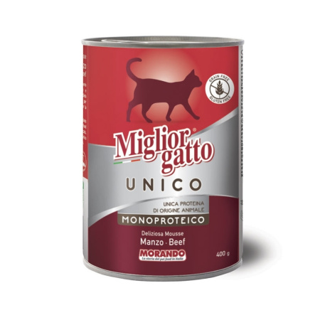 Консервы для кошек Morando Migliorgatto UNICO Rustic говядина 400 g