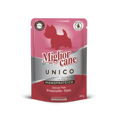 Влажный корм для собак Morando Migliorcane UNICO паштет из прошутто 100 g
