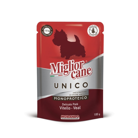 Влажный корм для собак Morando Migliorcane UNICO паштет из телятины 100 g