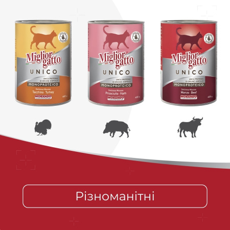 Консерви для котів Morando Migliorgatto UNICO Rustic прошуто 400 g