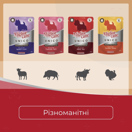 Вологий корм для собак Morando Migliorcane UNICO паштет з ягняти 100 g