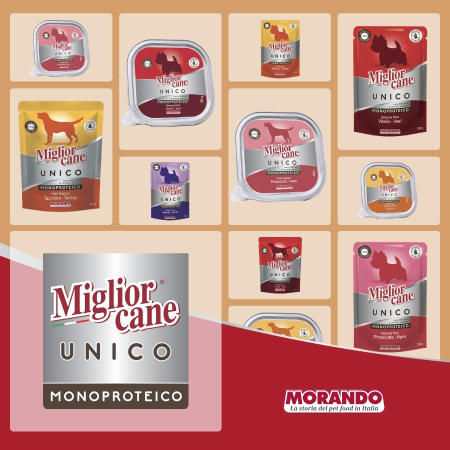 Влажный корм для собак Morando Migliorcane UNICO паштет из телятины 100 g